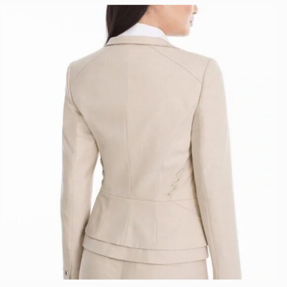 NWT Size 8/10 White House Black Market Toasted Sesame Skirt & Suit Jacket (ABBA) - Picture 2 of 16